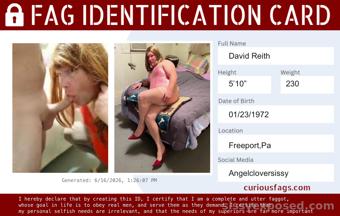 Angelcloversissy Exposed sissy id cards!!