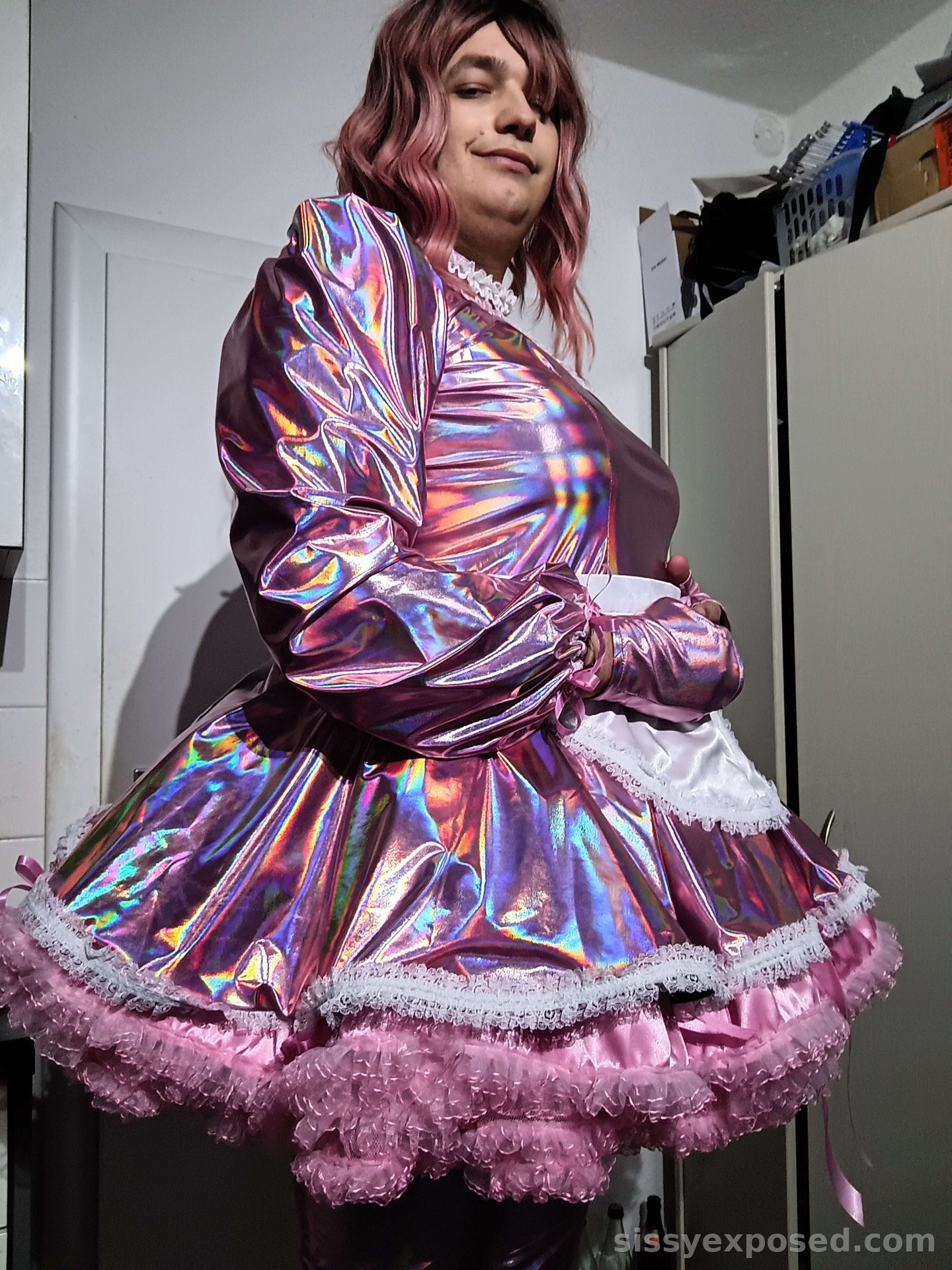 Every sissy loves pink.