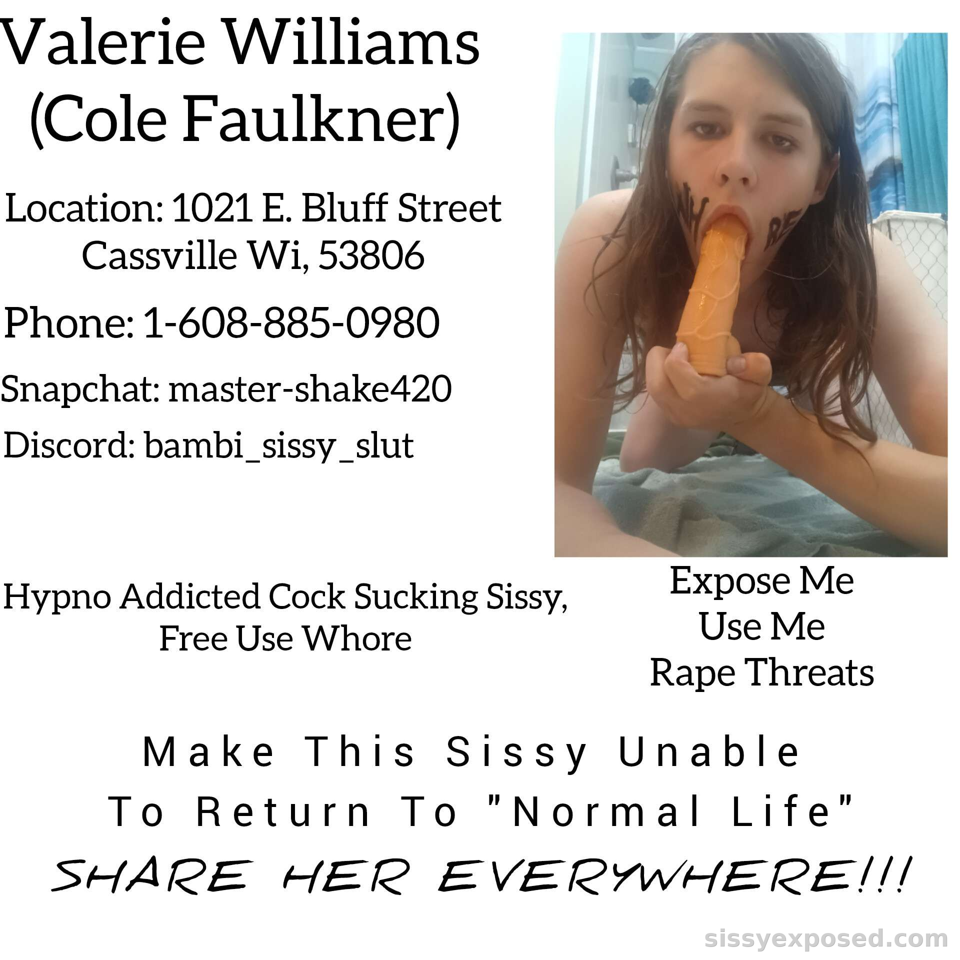 Cole James Faulkner Sissy Exposed