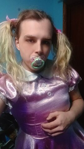 Pink diaper sissy