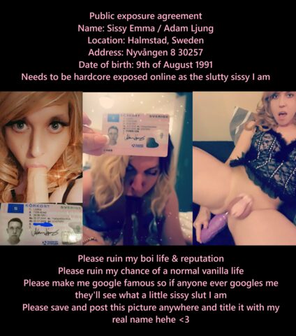 Swedish Sissy Emma (Adam Ljung from Halmstad)