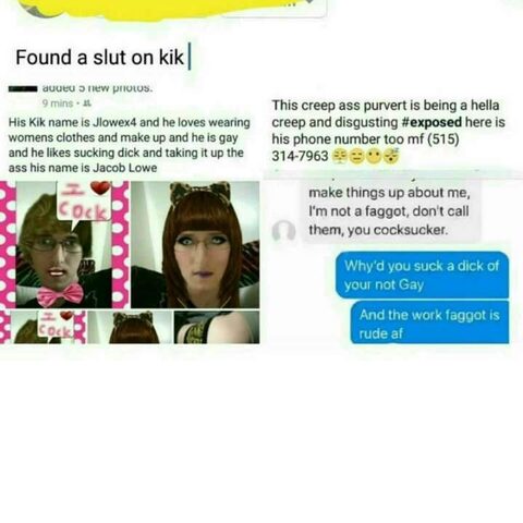 Sissy Faggot Jacob Lowe Exposed