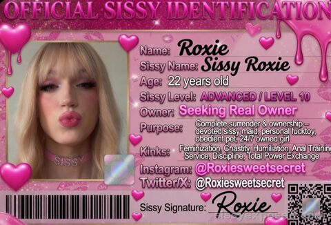 Roxie Sissy First Exposure!