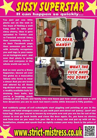 Sissy Superstar Mandy Exposed Viral Sissy Humiliation – Oh Dear Mandy!
