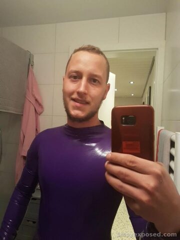 Latex chastity blackmail Sissy Benjamin fiegl