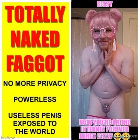 Exposed sissy slut derek