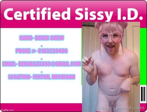 Exposed sissy slut derek