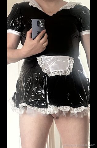 At last my new French maid outfit